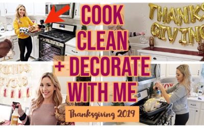 NEW CLEAN + DECORATE WITH ME THANKSGIVING 2019! FRIENDSGIVING RECIPES + HOMEMAKER HACKS | Brianna K