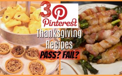 3 LAST MINUTE PINTEREST THANKSGIVING RECIPES! PASS OR FAIL?!