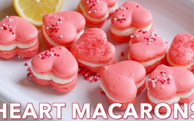 How To Make Perfect Heart Macarons with Lemon Buttercream | Perfect Macaron Recipe