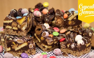 Easter Egg Chocolate Fridge Cake – the best way to use up your Easter Eggs! – | Cupcake Jemma