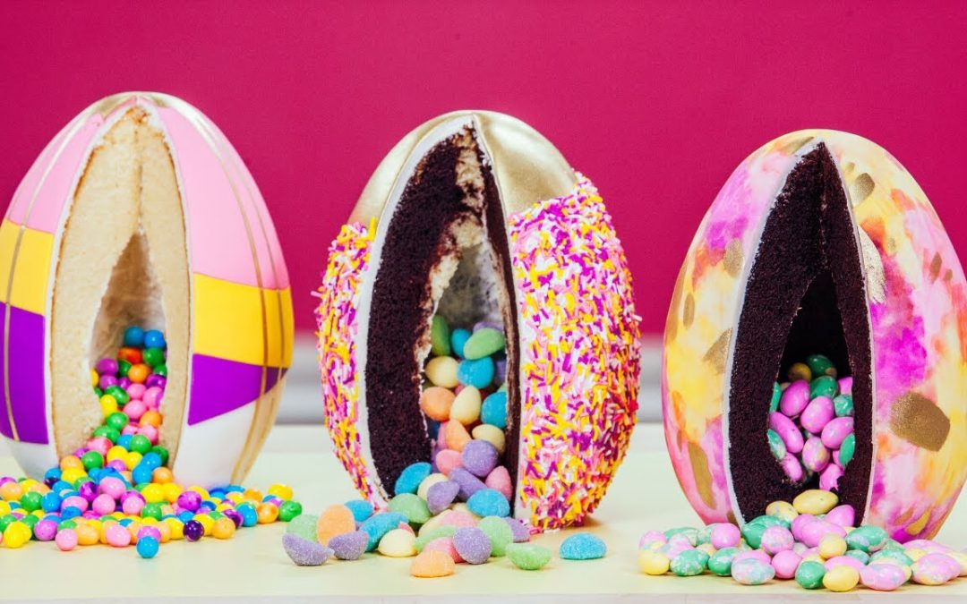 GIANT Surprise Inside Eggs!? | Baking Easter Donuts, Cookies, Cadbury Mini Eggs Cake
