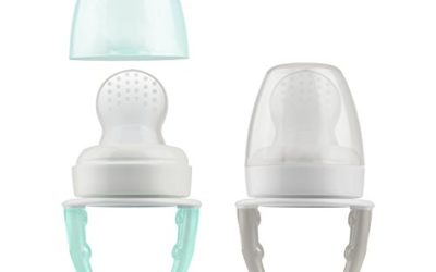 Dr. Brown's Fresh First Silicone Feeder, Mint & Grey, 2 Count