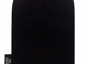 Bronze Tan Velvet Self Tanning Mitt For Self Tan Gives an Even Streak-Free Sunless Tan- Applicator Mitt For Self Tanner- Washable And Reusable Sunless Tanning Mitt- Black
