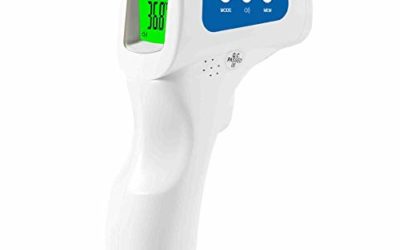 Berrcom No-Contact Infrared Forehead Thermometer Medical Grade Baby Fever Check Thermometer 4 in 1 Multifunctional Fever Alarm Memory Recall for Kids Infant Adult with FDA and CE