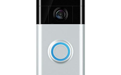 Ring Video Doorbell (1st Gen) – HD video, motion activated alerts, easy installation – Satin Nickel