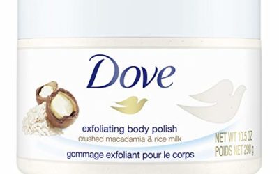 Dove Exfoliating Body Scrub To Help Revive Dry, Dull Skin Macadamia & Rice Milk Polishes and Nourishes Your Skin 10.5 oz