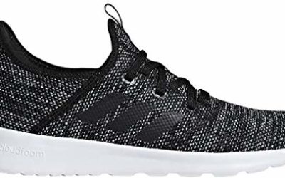 adidas Performance Women's Cloudfoam Pure Running Shoe, Black/Black/White, 9 M US