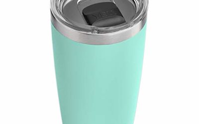 YETI Rambler 20 oz Tumbler, Stainless Steel, Vacuum Insulated with MagSlider Lid, Seafoam
