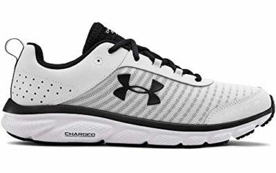 UNDER ARMOUR Men's Charged Assert 8 Running Shoe, White (102)/White, 13