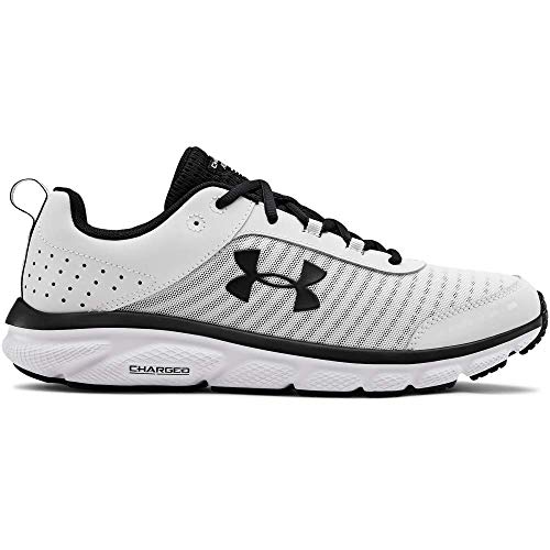 UNDER ARMOUR Men's Charged Assert 8 Running Shoe, White (102)/White, 13