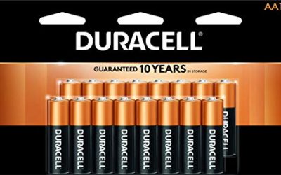 Duracell – CopperTop AA Alkaline Batteries – long lasting, all-purpose Double A battery for household and business – 16 Count