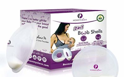 Breast Shell & Milk Catcher for Breastfeeding Relief (2 in 1) Protect Cracked, Sore, Engorged Nipples & Collect Breast Milk Leaks During The Day, While Nursing or Pumping (2 Pack)