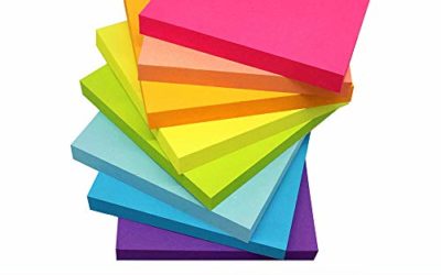 Sticky Notes 3×3 Inches,Bright Colors Self-Stick Pads, Easy to Post for Home, Office, Notebook, 8 Pads/Pack