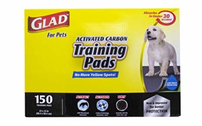 Glad for Pets Black Charcoal Puppy Pads | Puppy Potty Training Pads That ABSORB & NEUTRALIZE Urine Instantly | New & Improved Quality, 150 count