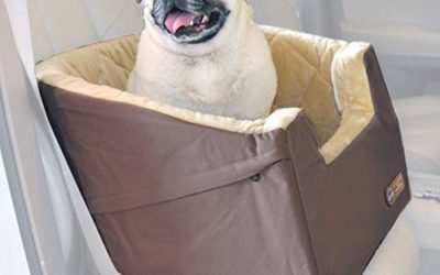 K&H Pet Products Bucket Booster Dog Car Seat Large Tan 14.5" x 24"