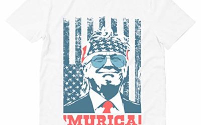 Donald Trump 2020 Shirt Murica 4th of July Patriotic American Party USA T-Shirt XX-Large White