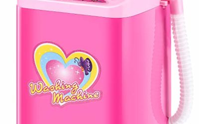 Mini Makeup Brush Cleaner Device Plastic Electric Automatic Washing Machine Sponge Cleaning Toy for Girls Ladies