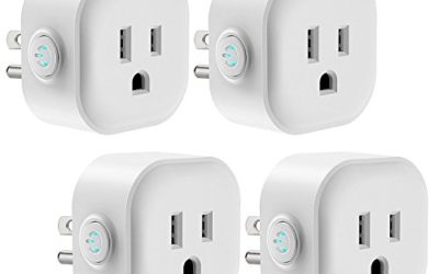 WiFi Smart Plug, Maxcio Smart Outlet Compatible with Alexa Echo, Google Home for Voice Control, Remote Control, Ifttt Enabled, Alexa Smart Plug Mini with Timing Function, No Hub Required, 10A – 4 Pack