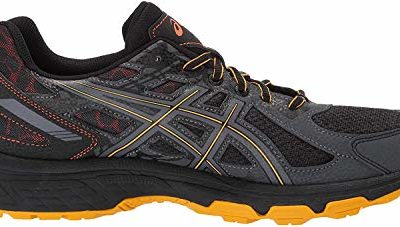 ASICS Men's Gel-Venture 6 MX Running Shoes, 10.5M, Black/Sunflower