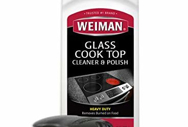 Weiman Cooktop Cleaner Kit – Cook Top Cleaner and Polish 10 oz. Scrubbing Pad, Cleaning Tool, Cooktop Razor Scraper