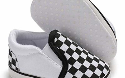 Meckior Infant Baby Girls Boys Canvas Shoes Soft Sole Toddler Slip On Crib Moccasins Casual Sneaker Austin Boy's Flat Lazy Loafers First Walkers Skate