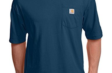 Carhartt Men's K87 Workwear Short Sleeve T-Shirt (Regular and Big & Tall Sizes), Navy, 3X-Large