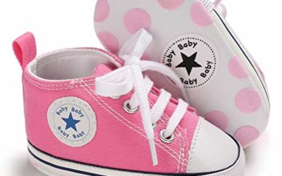 Save Beautiful Baby Girls Boys Canvas Sneakers Soft Sole High-Top Ankle Infant First Walkers Crib Shoes