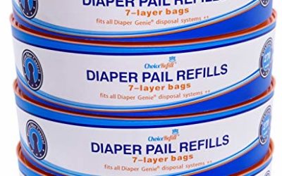 ChoiceRefill Compatible with Diaper Genie Pails, 4-Pack, 1080 Count