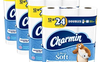 Charmin Toilet Paper (Older Version), 12 Count of 142 Sheets Per Roll, Pack of 4