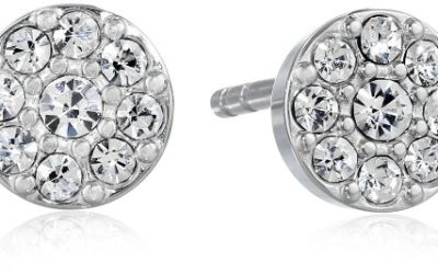 Fossil Crystal Stud Earrings