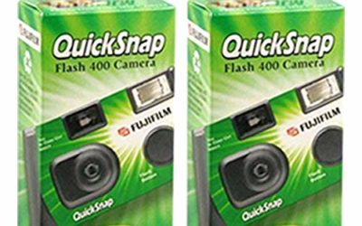 Fujifilm QuickSnap Flash 400 Disposable 35mm Camera (Pack of 2)