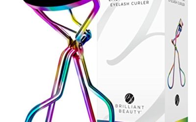 Brilliant Beauty Eyelash Curler – Award Winning – With Satin Bag & Refill Pads – No Pinching, Just Dramatically Curled Eyelashes & Lash Line in Seconds. Get Gorgeous Eye Lashes Now! (Prism)