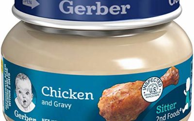 Gerber Purees 2nd Foods, Chicken & Gravy, 2.5 Ounce Jars (Pack of 10)
