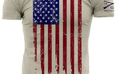 Grunt Style Men's America T-Shirt (X-Large, Full Color – Natural)