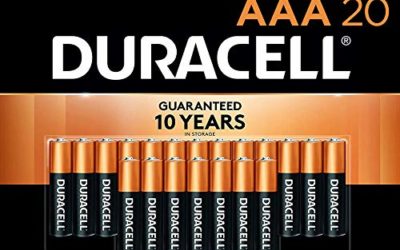 Duracell – CopperTop AAA Alkaline Batteries – long lasting, all-purpose Triple A battery for household and business – 20 Count