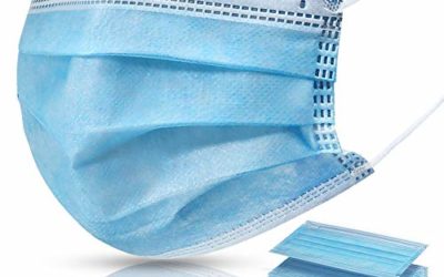 Sfavereak 50pcs Disposable Face Mask 3 Layers Safety Masks With Elastic Ear Loop Comfortable for Blocking Dust Air Pollution Protection, 1count