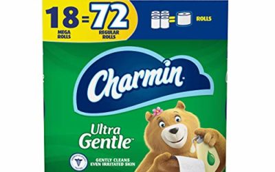 Charmin Ultra Gentle Toilet Paper, 18 Mega Rolls = 72 Regular Rolls