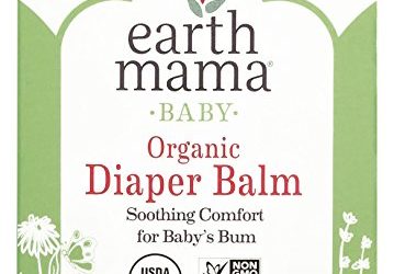 Organic Diaper Balm by Earth Mama | Safe Calendula Cream to Soothe and Protect Sensitive Skin, Non-GMO Project Verified, 2-Fluid Ounce