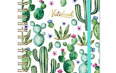 Ruled Notebook/Journal – Lined Journal, 6.3" X 8.35", Hardcover, Back Pocket, Strong Twin-Wire Binding with Premium Paper, College Ruled Spiral Notebook/Journal, Perfect for School, Office & Home