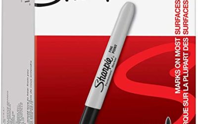 Sharpie Permanent Markers, Fine Point, Black, 36 Count