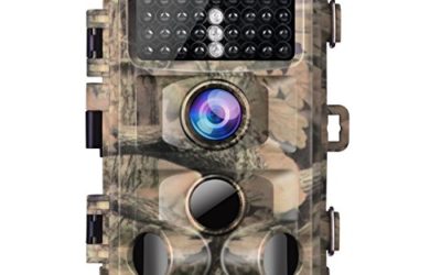 【2020 Upgrade】Campark Trail Camera-Waterproof 16MP 1080P Game Hunting Scouting Cam with 3 Infrared Sensors for Wildlife Monitoring with 120°Detecting Range Motion Activated Night Vision 2.4” LCD 42pcs