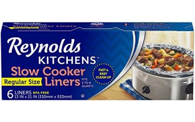 Reynolds Kitchens Premium Slow Cooker Liners – 13 x 21 Inch, 6 Count