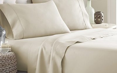 Hotel Luxury Bed Sheets Set-Sale Today ONLY! On Amazon Softest Bedding 1800 Series Platinum Collection-100%!Deep Pocket, Wrinkle & Fade Resistant(Twin, Cream)