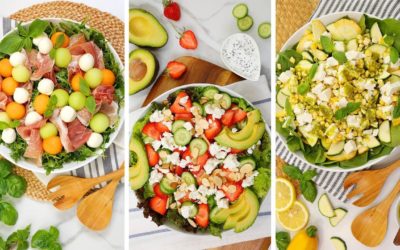 3 Fresh Summer Salads | No Cook Recipes + Healthy + Easy