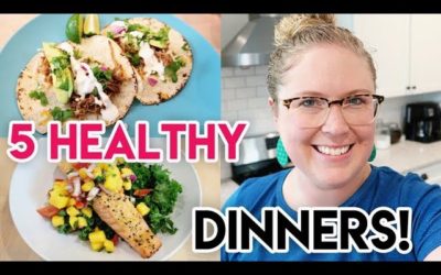 5 HEALTHY DINNER IDEAS! 🥗 FRESH SUMMER RECIPES ☀ WHAT’S FOR DINNER? 🍽 COOK WITH ME