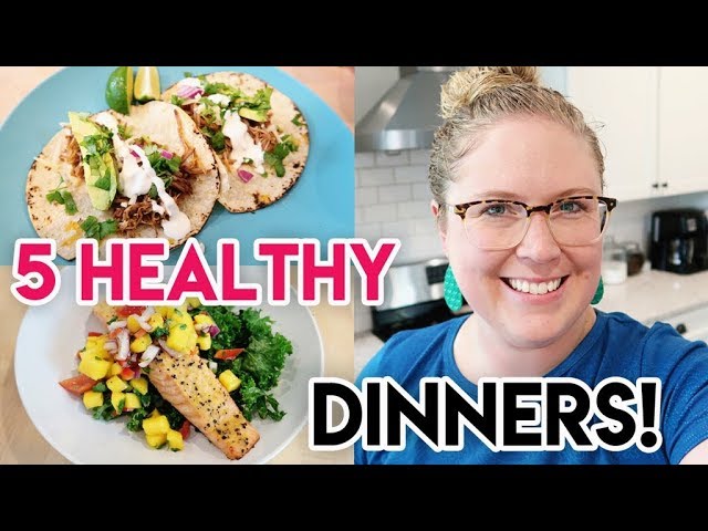 5 HEALTHY DINNER IDEAS! 🥗 FRESH SUMMER RECIPES ☀ WHAT’S FOR DINNER? 🍽 COOK WITH ME