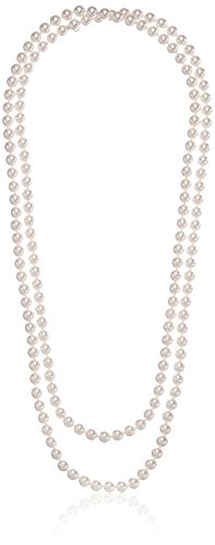 Majorica 1 Row White 8mm 60" Endless Necklace