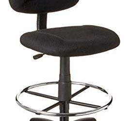 Boss Office Products Ergonomic Works Drafting Chair without Arms in Black