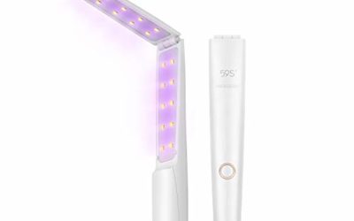UV Light Sanitizer Wand, Portable UVC Light Disinfector Lamp Chargable Foldable for Home Hotel Travel Car Kills 99% of Germs Viruses & Bacteria 59S X5