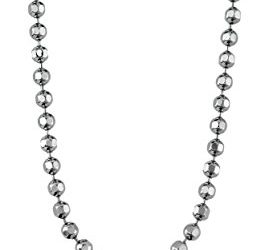 Alex Woo "Chain" Sterling Silver Diamond-Cut Ball Chain, 16"